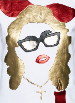 Detail View - Click To Enlarge - NIL & MON - Madonna appliqué sweatshirt