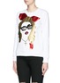 Front View - Click To Enlarge - NIL & MON - Madonna appliqué sweatshirt