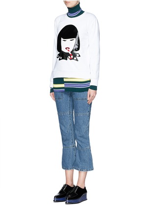 Figure View - Click To Enlarge - NIL & MON - Rei Kawakubo appliqué sweatshirt