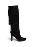 Main View - Click To Enlarge - STUART WEITZMAN - 'Fringie' knee high fringe suede boots