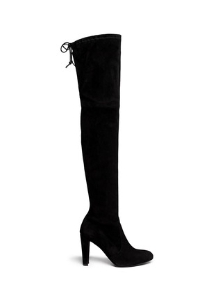 Main View - Click To Enlarge - STUART WEITZMAN - 'Highland' suede thigh high boots