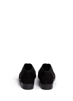 Back View - Click To Enlarge - STUART WEITZMAN - 'On The Way' elastic suede slip-ons