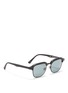 Figure View - Click To Enlarge - SUPER - 'Gonzo Gonzo' acetate browline matte metal sunglasses