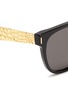 Detail View - Click To Enlarge - SUPER - 'Flat Top Francis Goffrato' croc engraved metal temple sunglasses