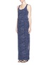 Front View - Click To Enlarge - DIANE VON FURSTENBERG - 'Sophie' batik dot print silk blend maxi dress