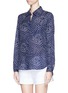 Front View - Click To Enlarge - DIANE VON FURSTENBERG - 'Lorelei Two' batik print cotton-silk blouse