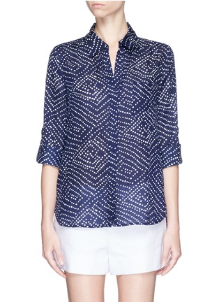 Main View - Click To Enlarge - DIANE VON FURSTENBERG - 'Lorelei Two' batik print cotton-silk blouse