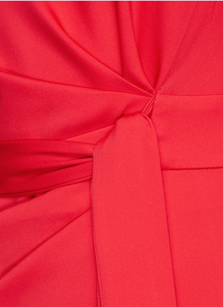Detail View - Click To Enlarge - DIANE VON FURSTENBERG - 'Zoe' side tie pleat waist dress