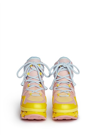 Figure View - Click To Enlarge - MARC BY MARC JACOBS SHOES - 'Ninja' zigzag rubber platform sneakers