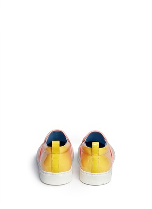 Back View - Click To Enlarge - MARC BY MARC JACOBS SHOES - Dégradé patent leather slip-ons