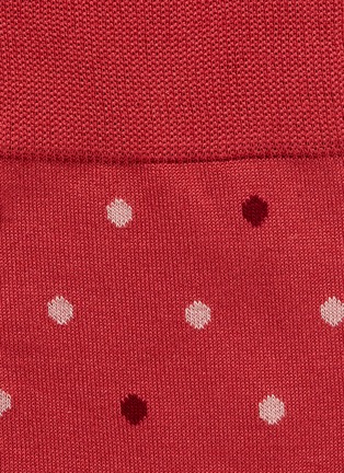 Detail View - Click To Enlarge - FALKE - Bicolour dot cotton-wool socks
