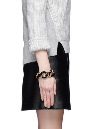 Figure View - Click To Enlarge - KENNETH JAY LANE - Chain link choker bracelet