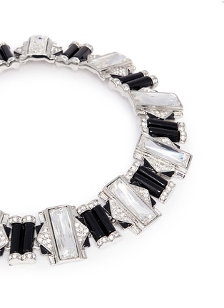 Detail View - Click To Enlarge - KENNETH JAY LANE - Crystal pavé Art Deco necklace