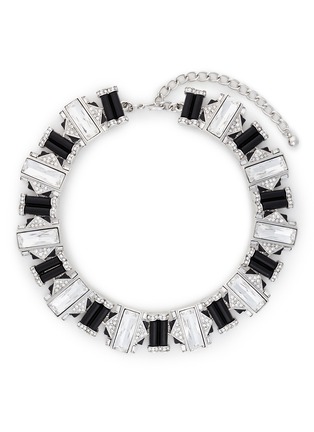 Main View - Click To Enlarge - KENNETH JAY LANE - Crystal pavé Art Deco necklace