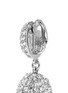 Detail View - Click To Enlarge - KENNETH JAY LANE - Crystal pavé oval drop clip earrings