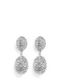 Main View - Click To Enlarge - KENNETH JAY LANE - Crystal pavé oval drop clip earrings