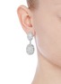 Figure View - Click To Enlarge - KENNETH JAY LANE - Crystal pavé oval drop clip earrings