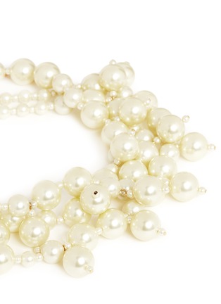 Detail View - Click To Enlarge - KENNETH JAY LANE - Baroque pearl drop collar necklace