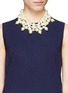 Figure View - Click To Enlarge - KENNETH JAY LANE - Baroque pearl drop collar necklace