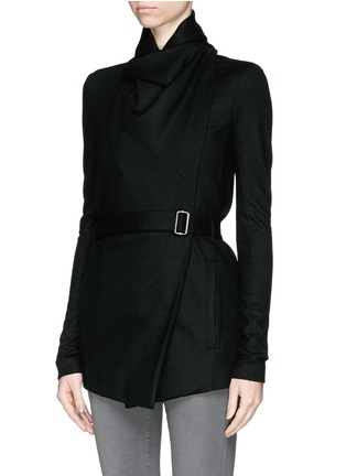 Front View - Click To Enlarge - HELMUT LANG - 'Sonar' wool cardigan jacket