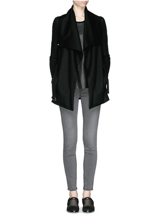 Figure View - Click To Enlarge - HELMUT LANG - 'Sonar' wool cardigan jacket