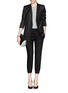 Figure View - Click To Enlarge - HELMUT LANG - Glossy wool blazer
