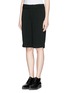 Front View - Click To Enlarge - HELMUT LANG - Crepe Bermuda shorts