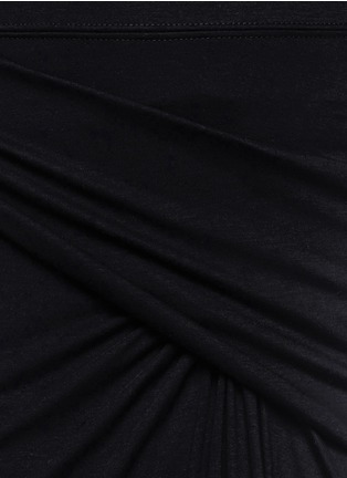Detail View - Click To Enlarge - HELMUT LANG - Drape split Tencel® maxi skirt