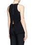 Back View - Click To Enlarge - HELMUT LANG - Crepe underlay cloqué tank top