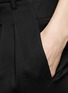 Detail View - Click To Enlarge - HELMUT LANG - 'Cove' rib cuff silk blend pants