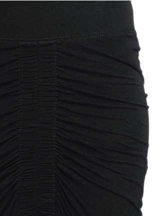 Detail View - Click To Enlarge - HELMUT LANG - Ruche centre jersey skirt