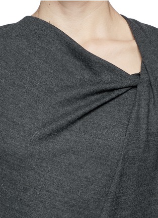 Detail View - Click To Enlarge - HELMUT LANG - Twist side wool jersey dress