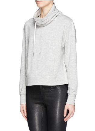 Front View - Click To Enlarge - HELMUT LANG - Funnel neck jersey sweatshirt