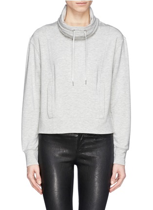 Main View - Click To Enlarge - HELMUT LANG - Funnel neck jersey sweatshirt