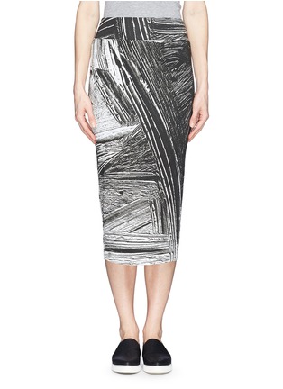 Main View - Click To Enlarge - HELMUT LANG - Method print jersey skirt