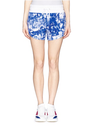 Main View - Click To Enlarge - HELMUT LANG - Scribble print jersey shorts
