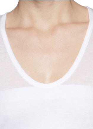 Detail View - Click To Enlarge - HELMUT LANG - Semi-sheer Tencel® T-shirt