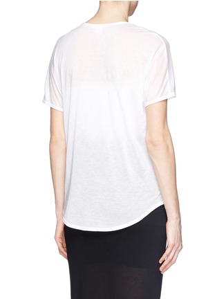 Back View - Click To Enlarge - HELMUT LANG - Semi-sheer Tencel® T-shirt