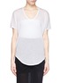 Main View - Click To Enlarge - HELMUT LANG - Semi-sheer Tencel® T-shirt
