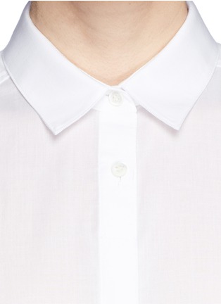 Detail View - Click To Enlarge - HELMUT LANG - Side split cotton poplin shirt
