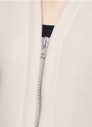 Detail View - Click To Enlarge - HELMUT LANG - Bonded jersey cropped jacket
