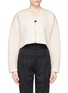 Main View - Click To Enlarge - HELMUT LANG - Bonded jersey cropped jacket