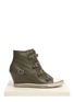 Main View - Click To Enlarge - ASH - Eagle leather wedge sneakers
