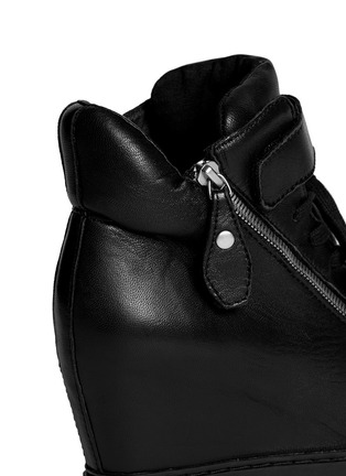Detail View - Click To Enlarge - ASH - 'Body' leather wedge platform sneakers