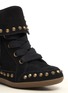 Detail View - Click To Enlarge - ASH - Baba stud and fringe wedge sneakers