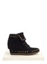 Main View - Click To Enlarge - ASH - Baba stud and fringe wedge sneakers