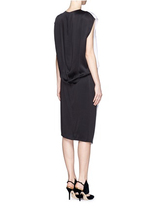 Figure View - Click To Enlarge - HELMUT LANG - Bi-colour layered back dress