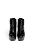 Figure View - Click To Enlarge - ALEXANDER MCQUEEN - Curved heel leather ankle boots