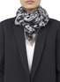 Figure View - Click To Enlarge - ALEXANDER MCQUEEN - Skull-and-leopard printed pashmina scarf