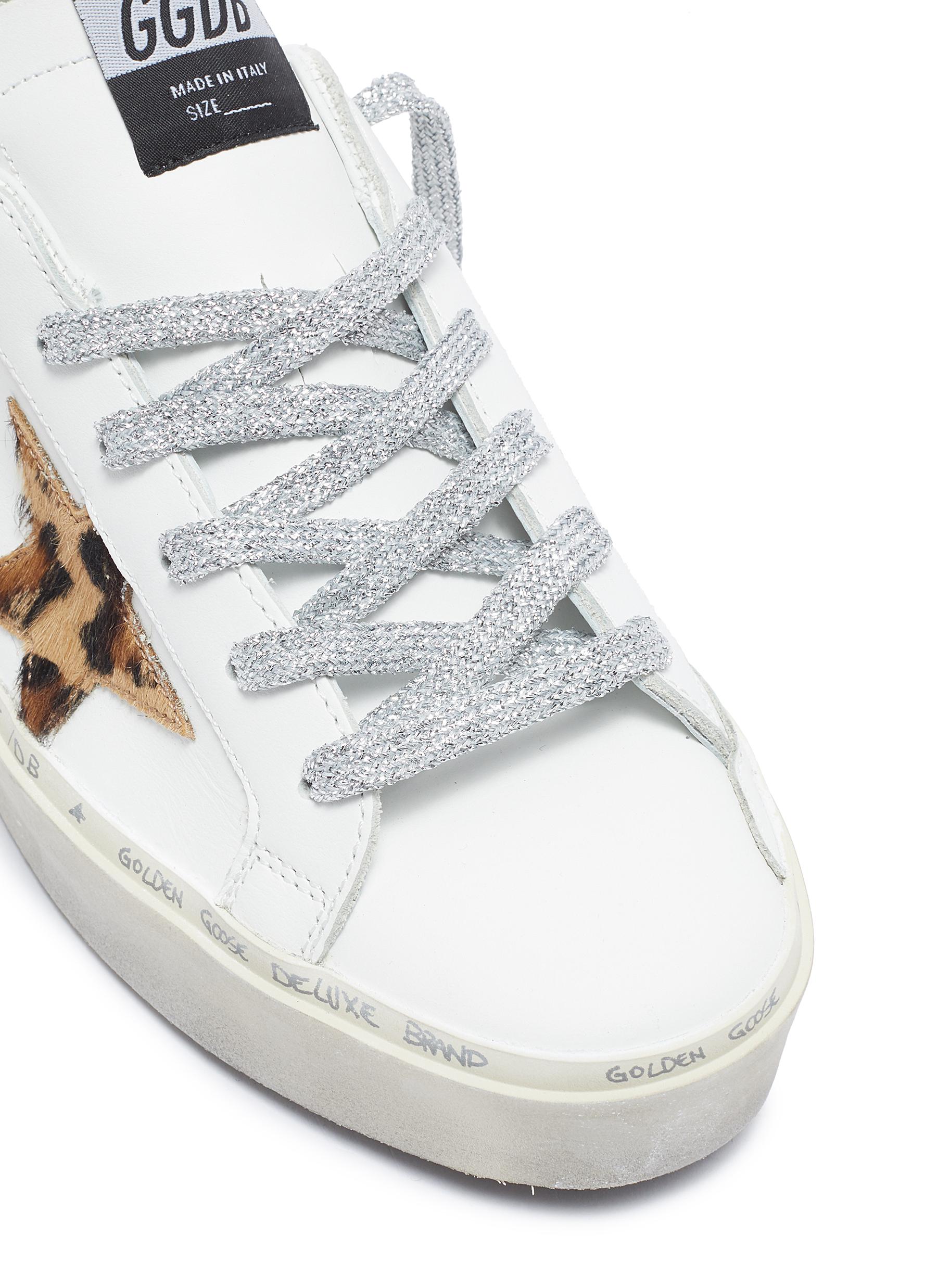 golden goose superstar leopard glitter